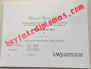 University of West of Scotland Diploma buy fake diploma