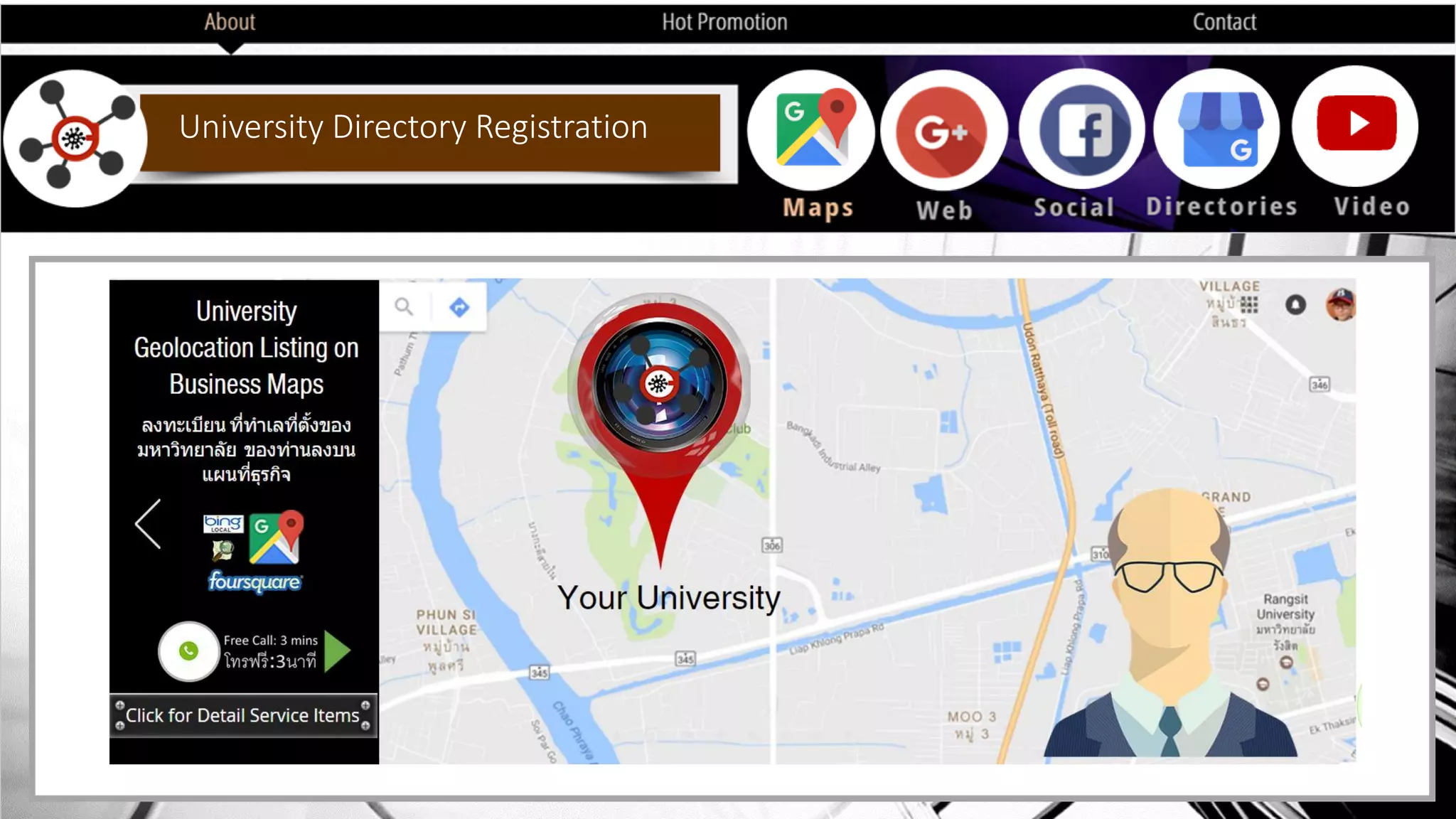 University Directory Registration
 