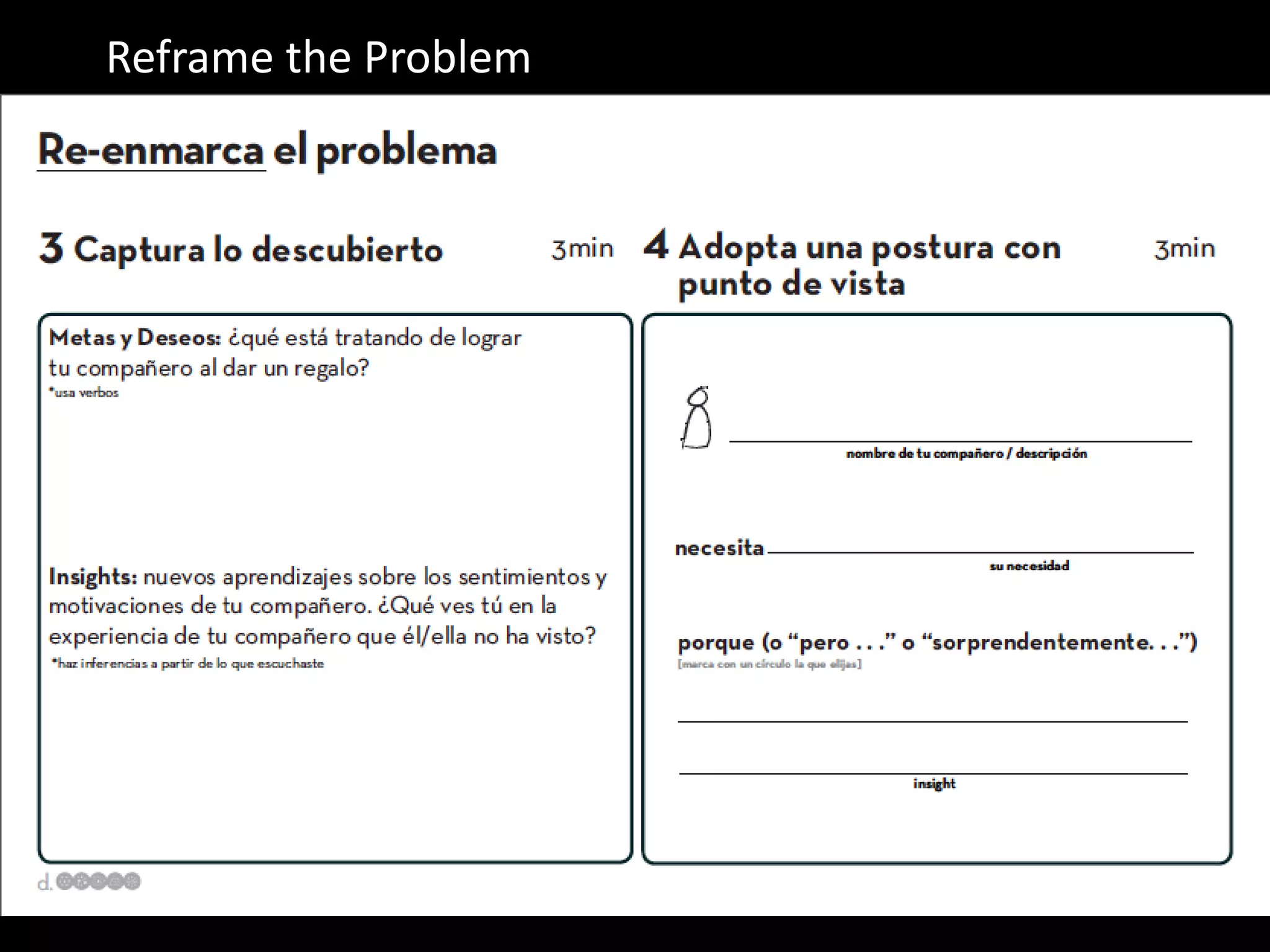 Reframe the Problem

 