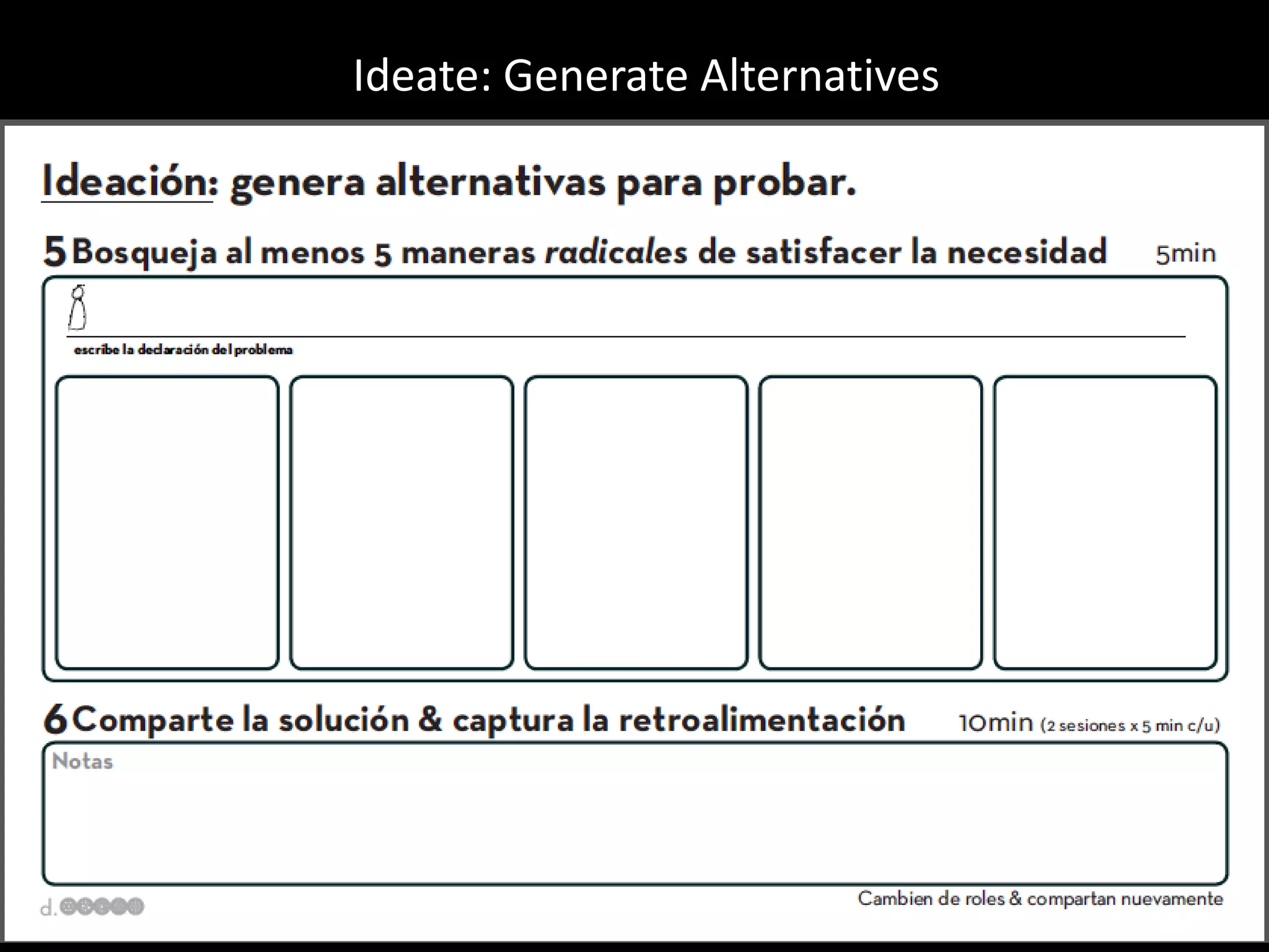 Ideate: Generate Alternatives

 
