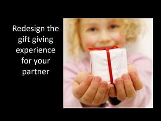 Redesign the
gift giving
experience
for your
partner

 