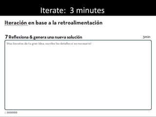 Iterate: 3 minutes

 