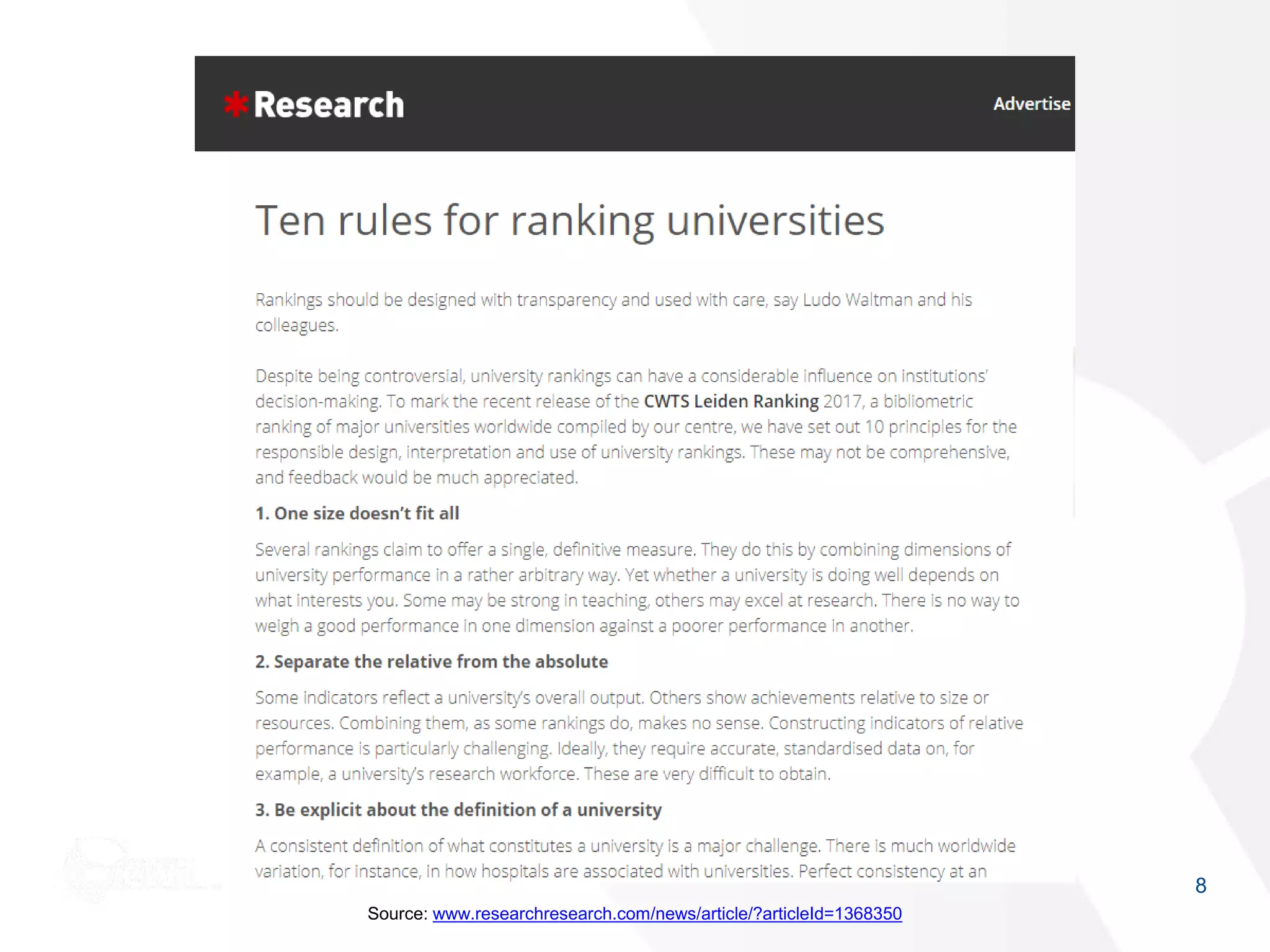 8
Source: www.researchresearch.com/news/article/?articleId=1368350
 