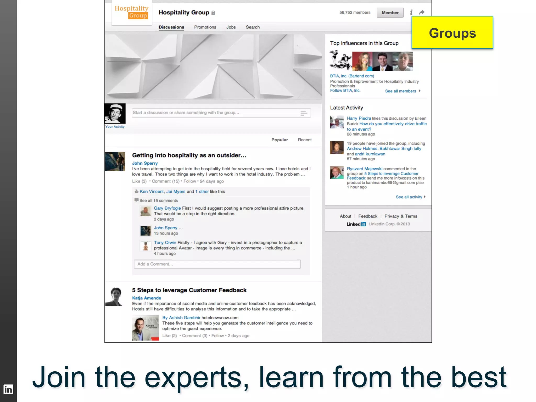 Groups

Join the experts, learn from the best

TALENT SOLUTIONS

 