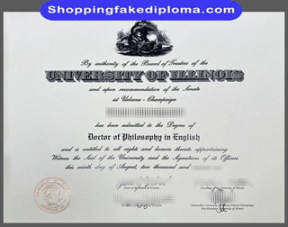 Universiy of illinois fake degree from shoppingfakediploma.com