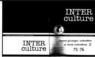 75-76-Univers juridique autochtone: le droit, le politique, les cultures. Cahier II. R. Vachon, A. Bissonnette, E. Newberry, B. Morse, J. Mailhot, S. Vincent. (document à télécharger en format PDF, 3,1Mb).