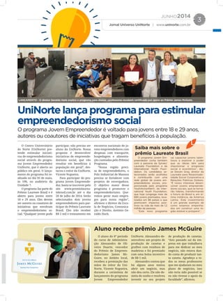 JUNHO2014
Jornal Universo UniNorte | www.uninorte.com.br
3
 
