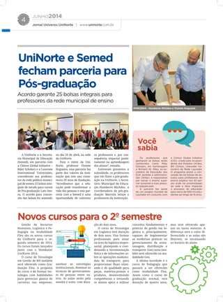 JUNHO2014
Jornal Universo UniNorte | www.uninorte.com.br
4
 