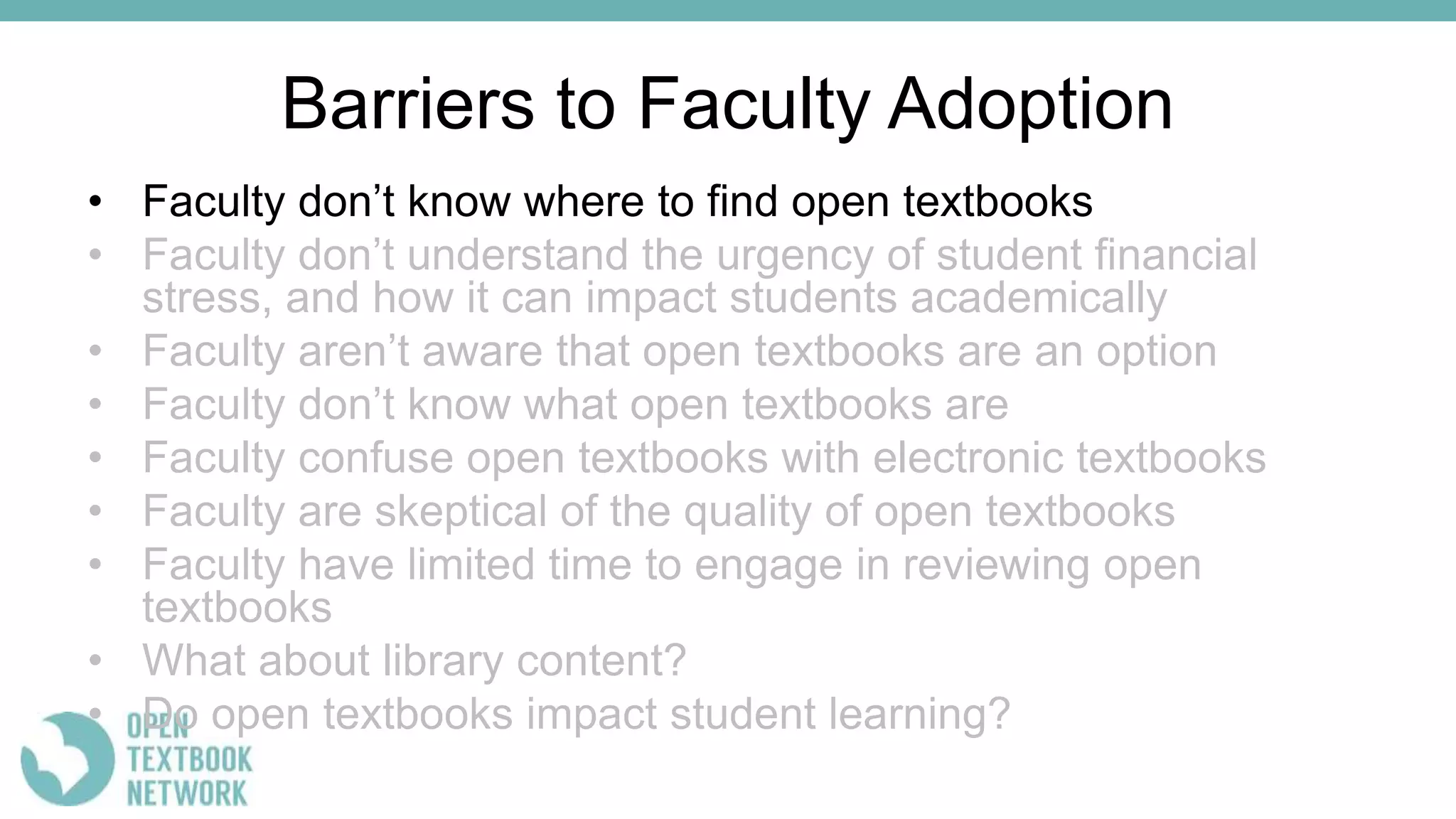 Barriers to Open Textbook Adoption: University of Kansas | PPT
