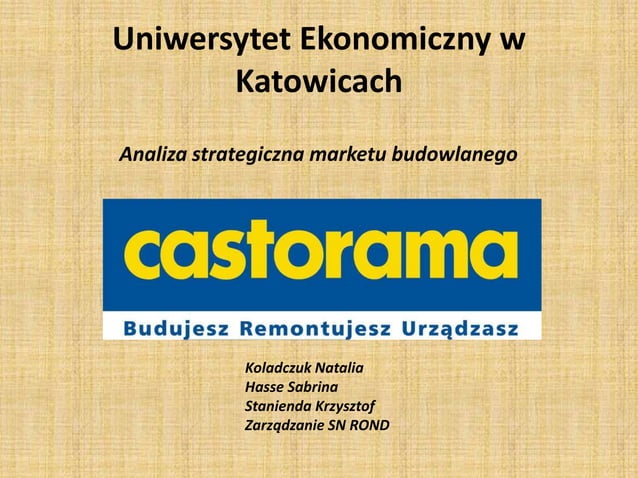 Uniwersytet ekonomiczny w katowicach | PPT
