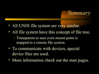 Unix File System | PPT