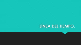 LÍNEA DEL TIEMPO.
 