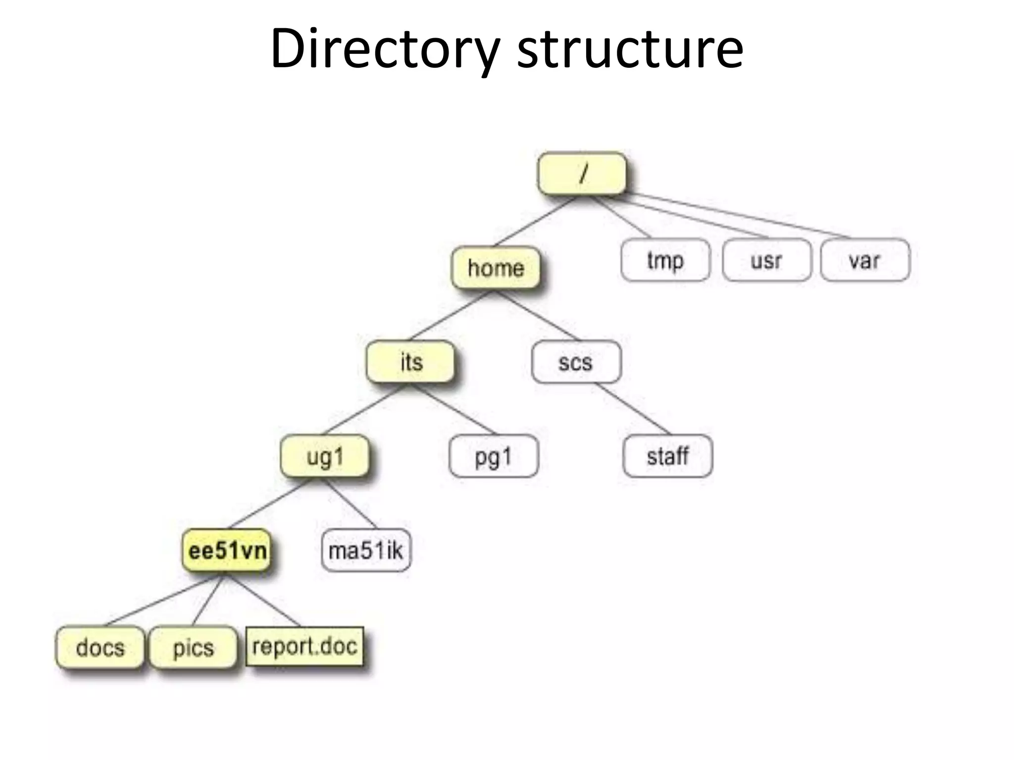 Directory structure
 