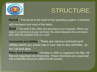 Unix case-study | PPTX | Operating Systems | Computer Software and ...