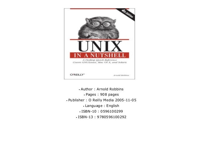 Unix In A Nutshell In A Nutshell O Reilly