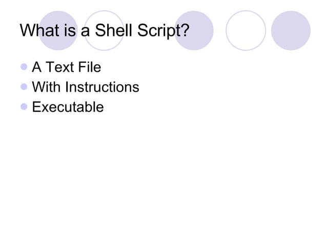Unix Shell Scripting Basics | PPT