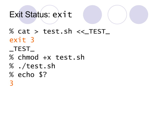 Unix Shell Scripting Basics | PPT