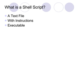 Unix Shell Scripting Basics | PPT image.