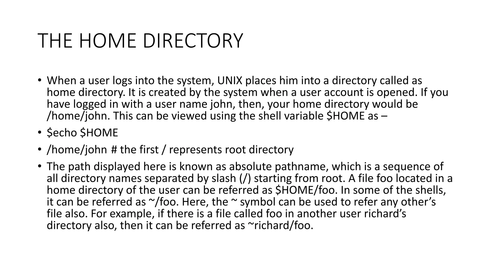 unix details file system, architecture, directory | PPTX | Operating ...