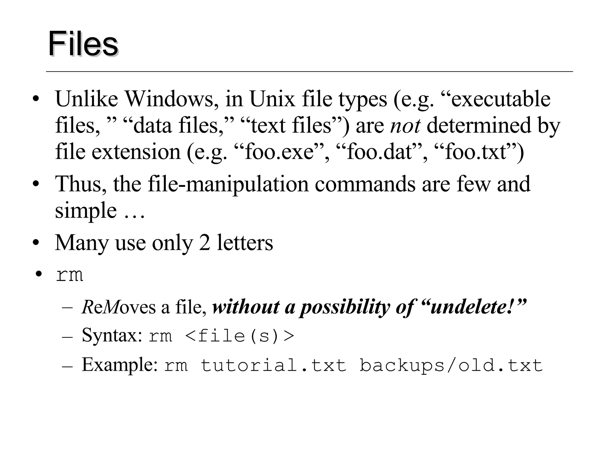 Unix basics ppt