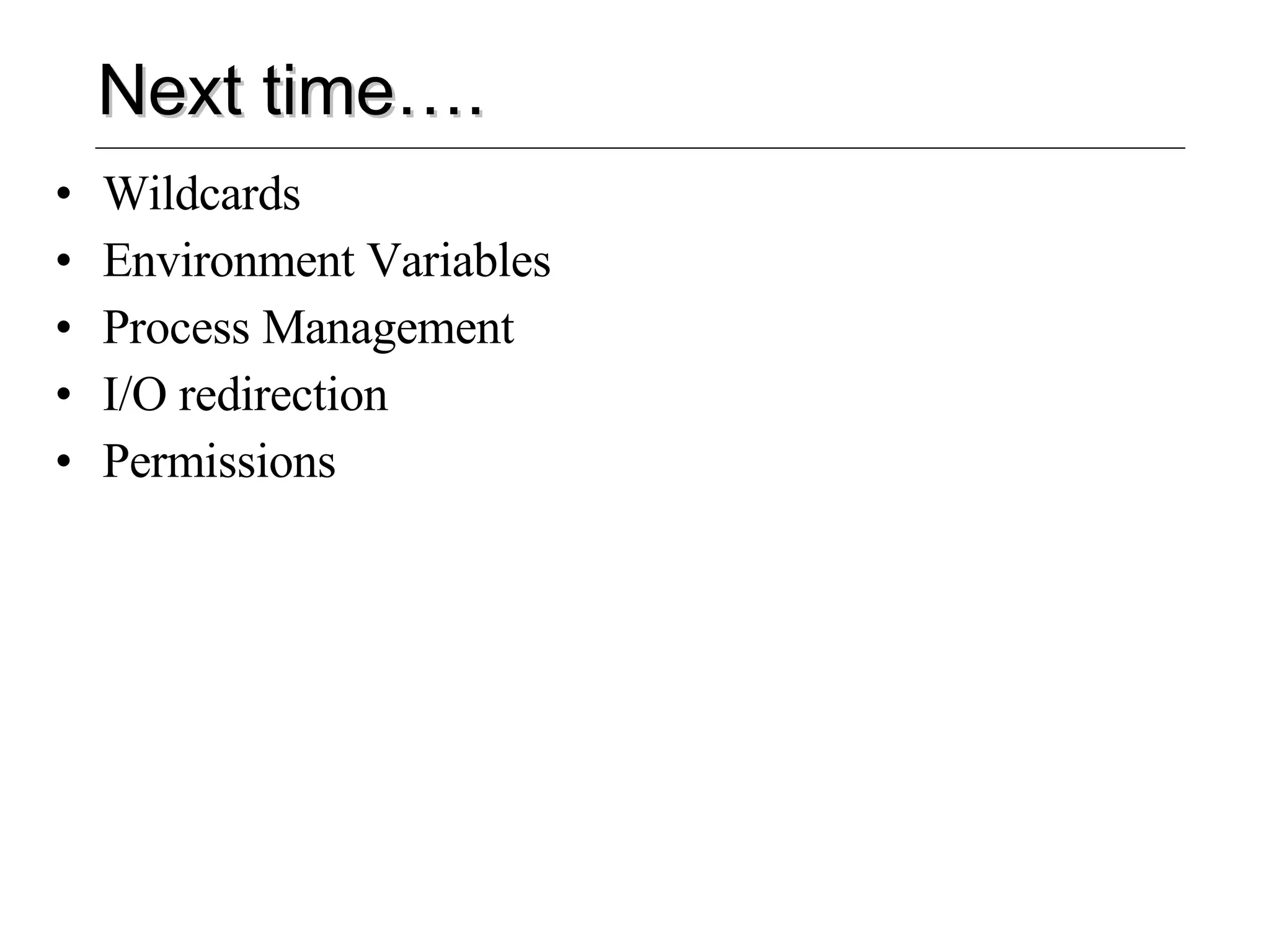 Unix basics ppt