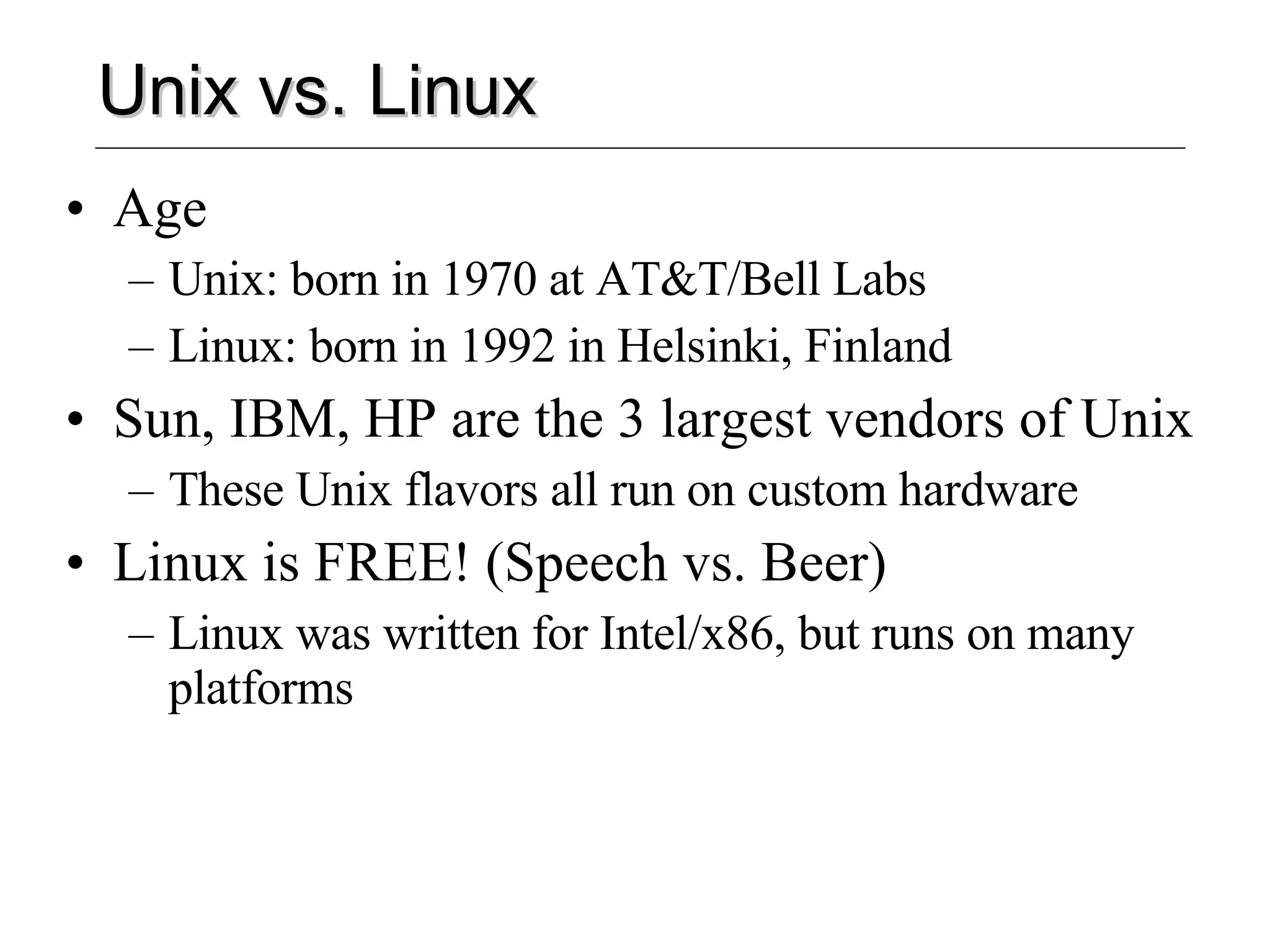 Unix basics ppt