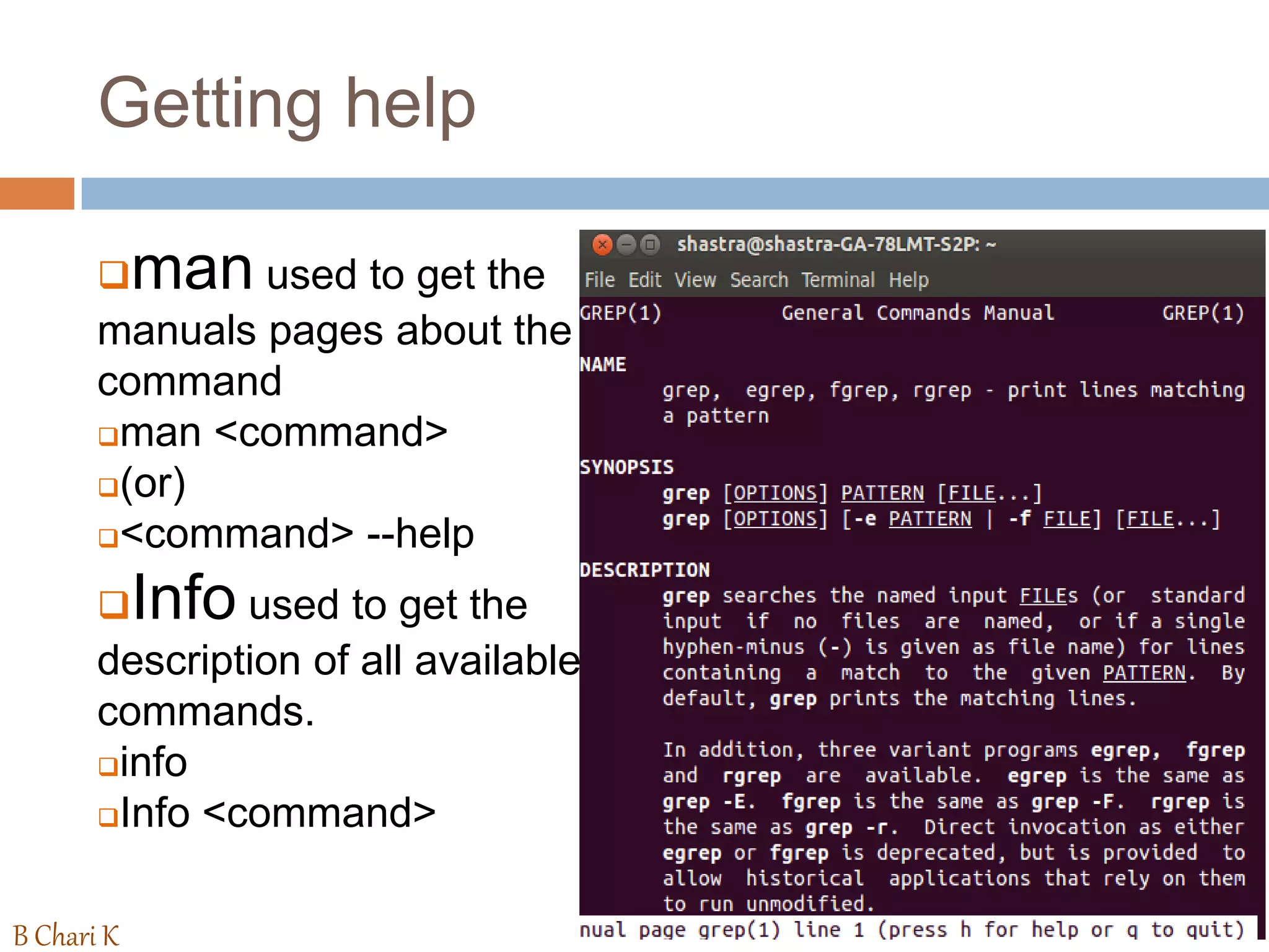 Know the UNIX Commands | PPTX