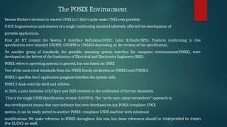 Posix Version unix class 2 old scheme vtu syllabus old data | PPTX