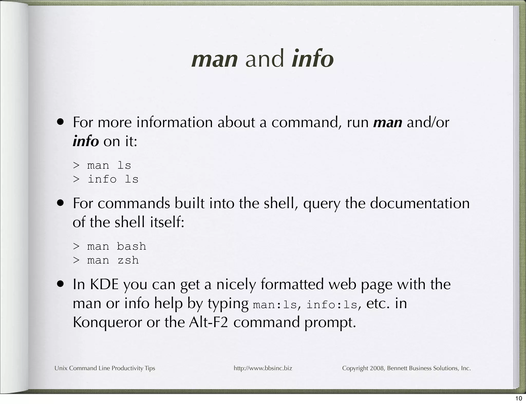 Unix Command Line Productivity Tips