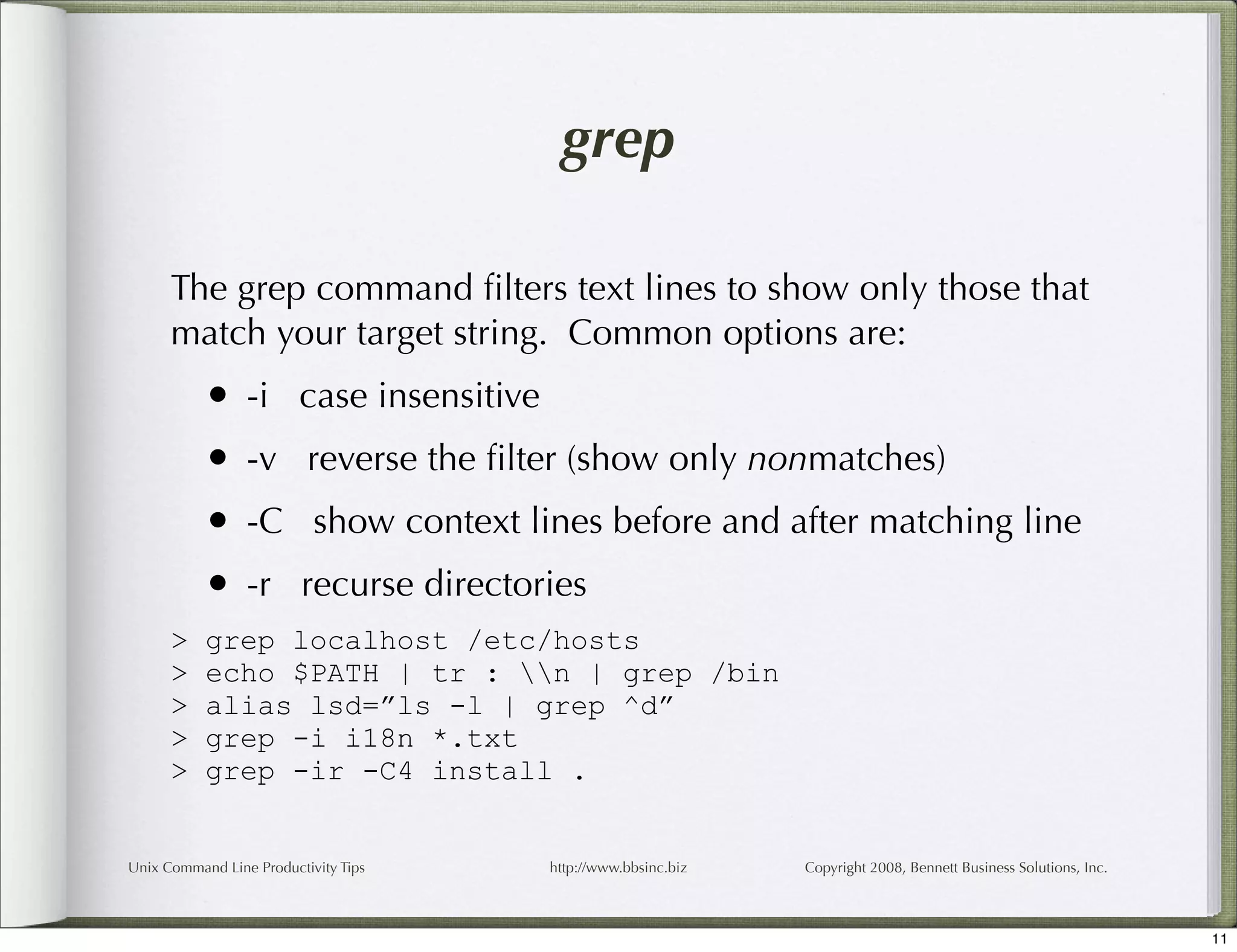 Unix Command Line Productivity Tips