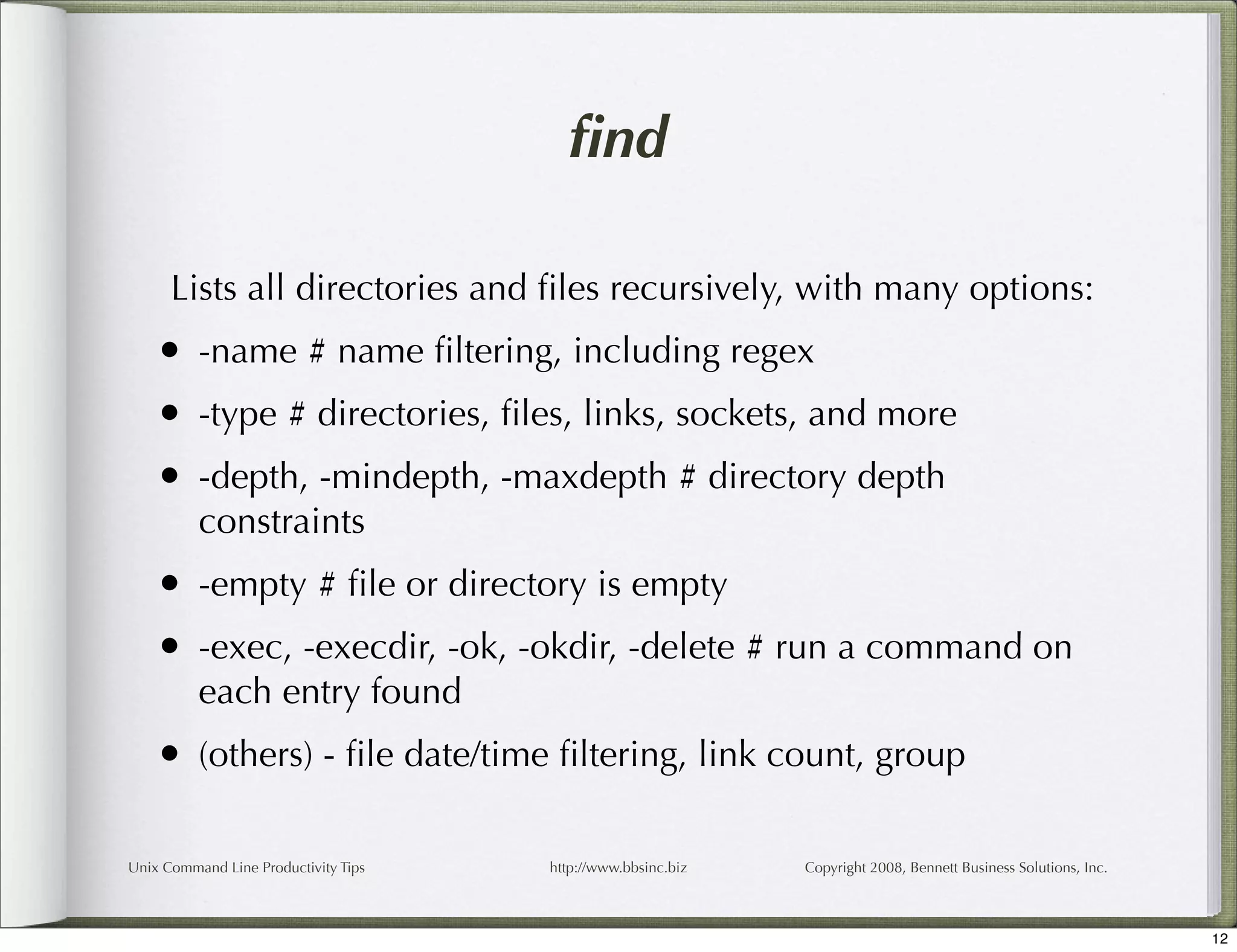 Unix Command Line Productivity Tips