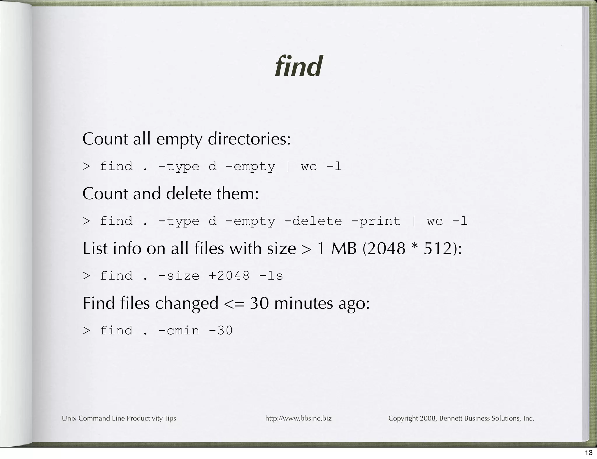 Unix Command Line Productivity Tips