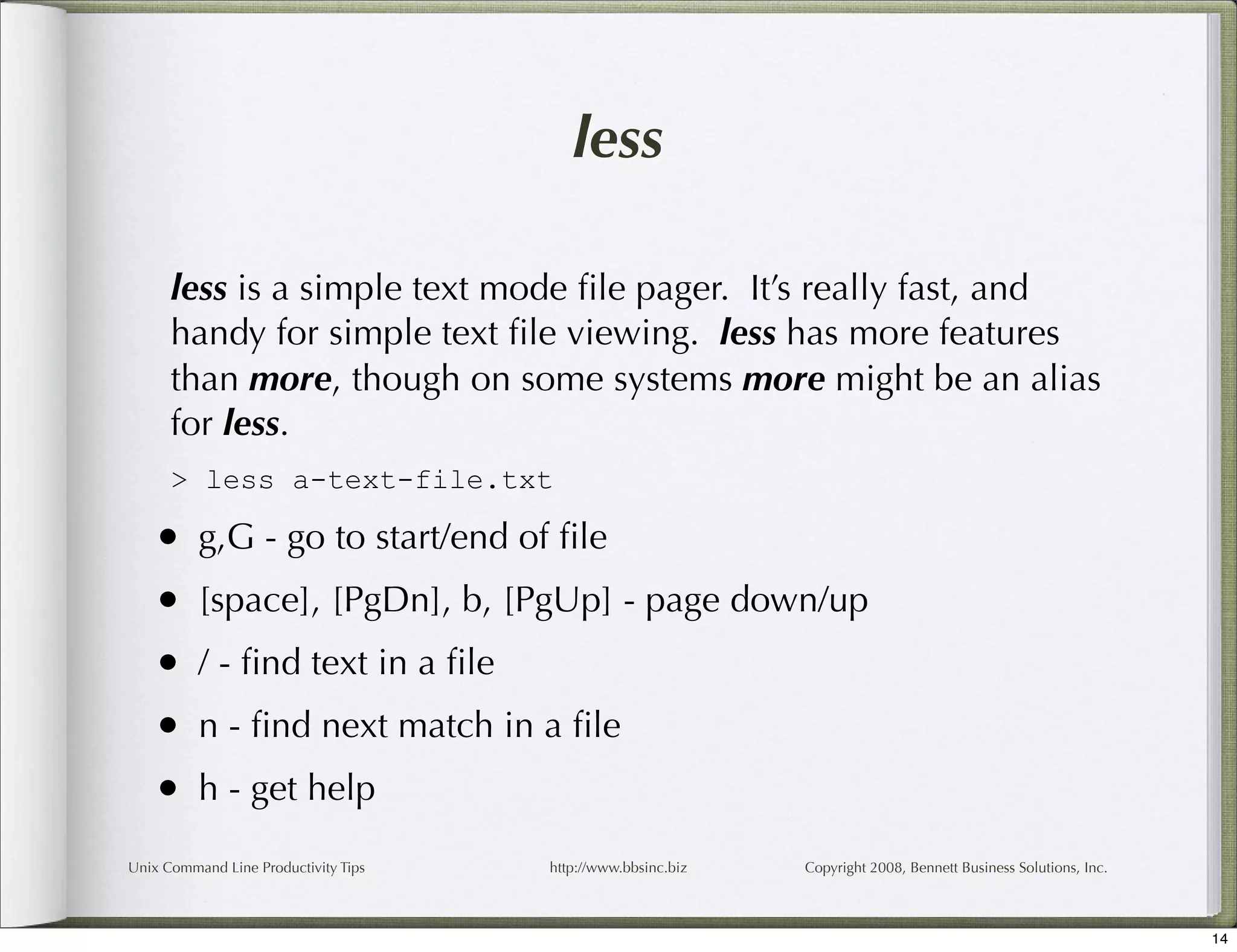 Unix Command Line Productivity Tips