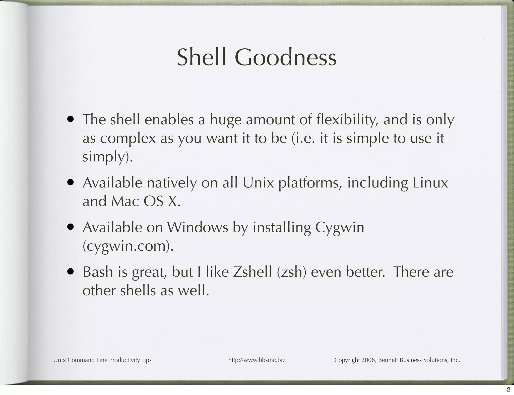 Unix Command Line Productivity Tips