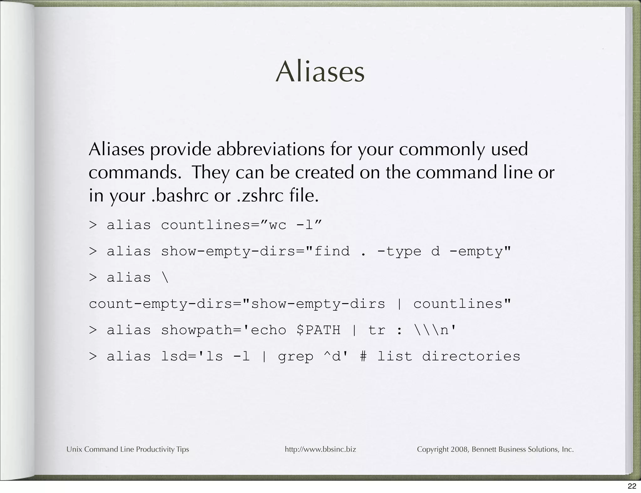 Unix Command Line Productivity Tips