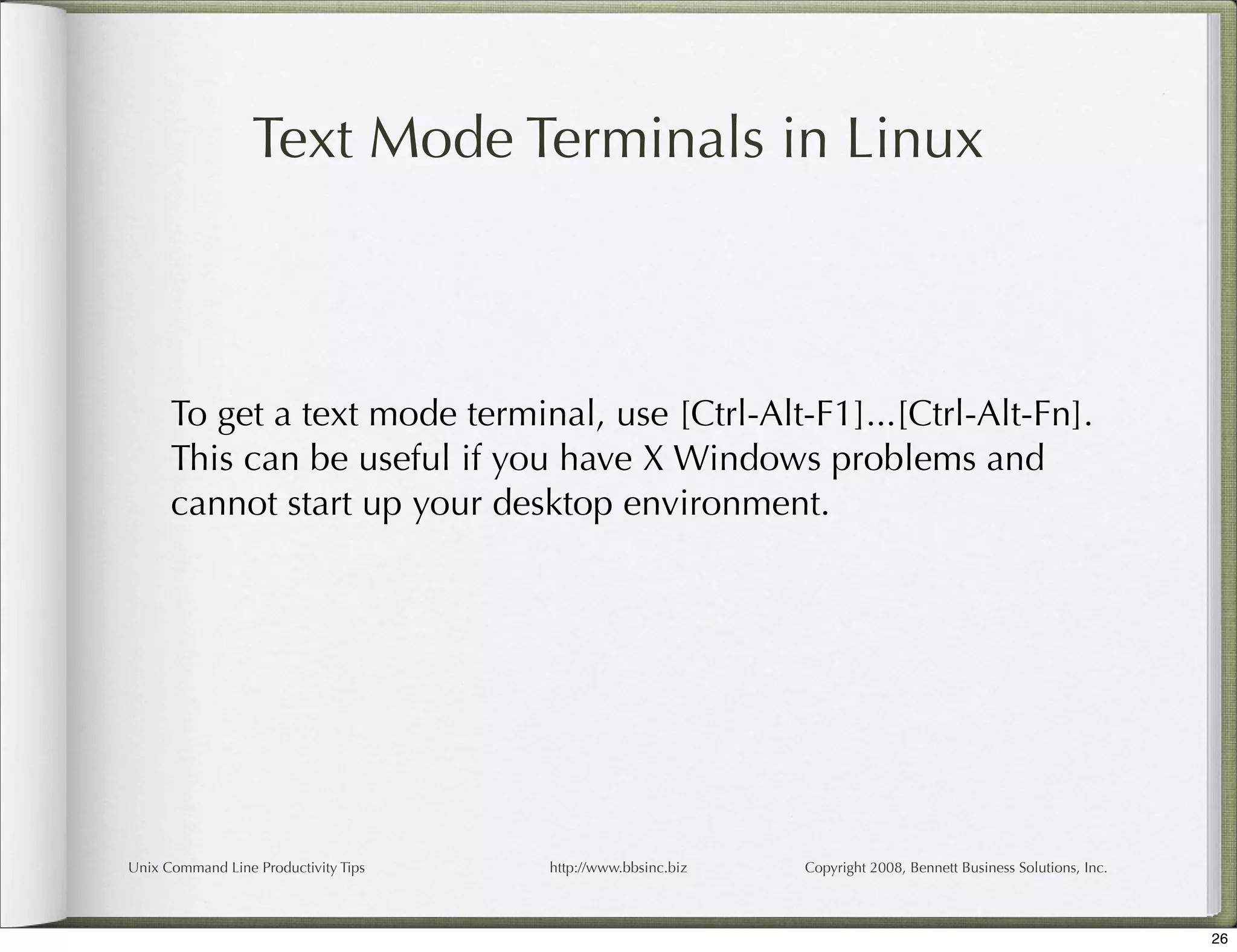 Unix Command Line Productivity Tips
