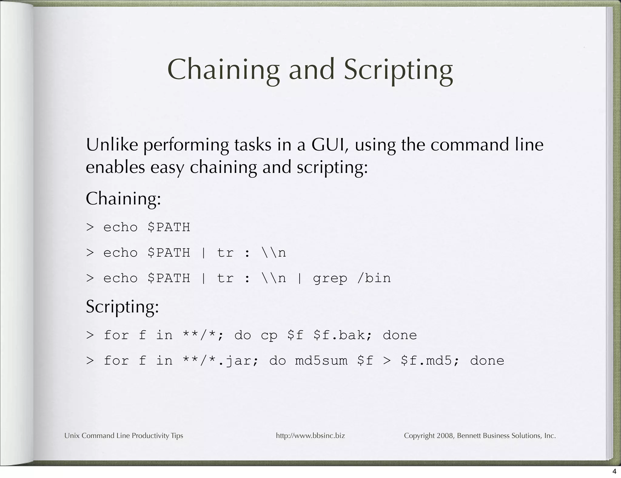 Unix Command Line Productivity Tips