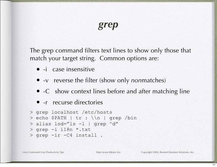 grep command in unix
