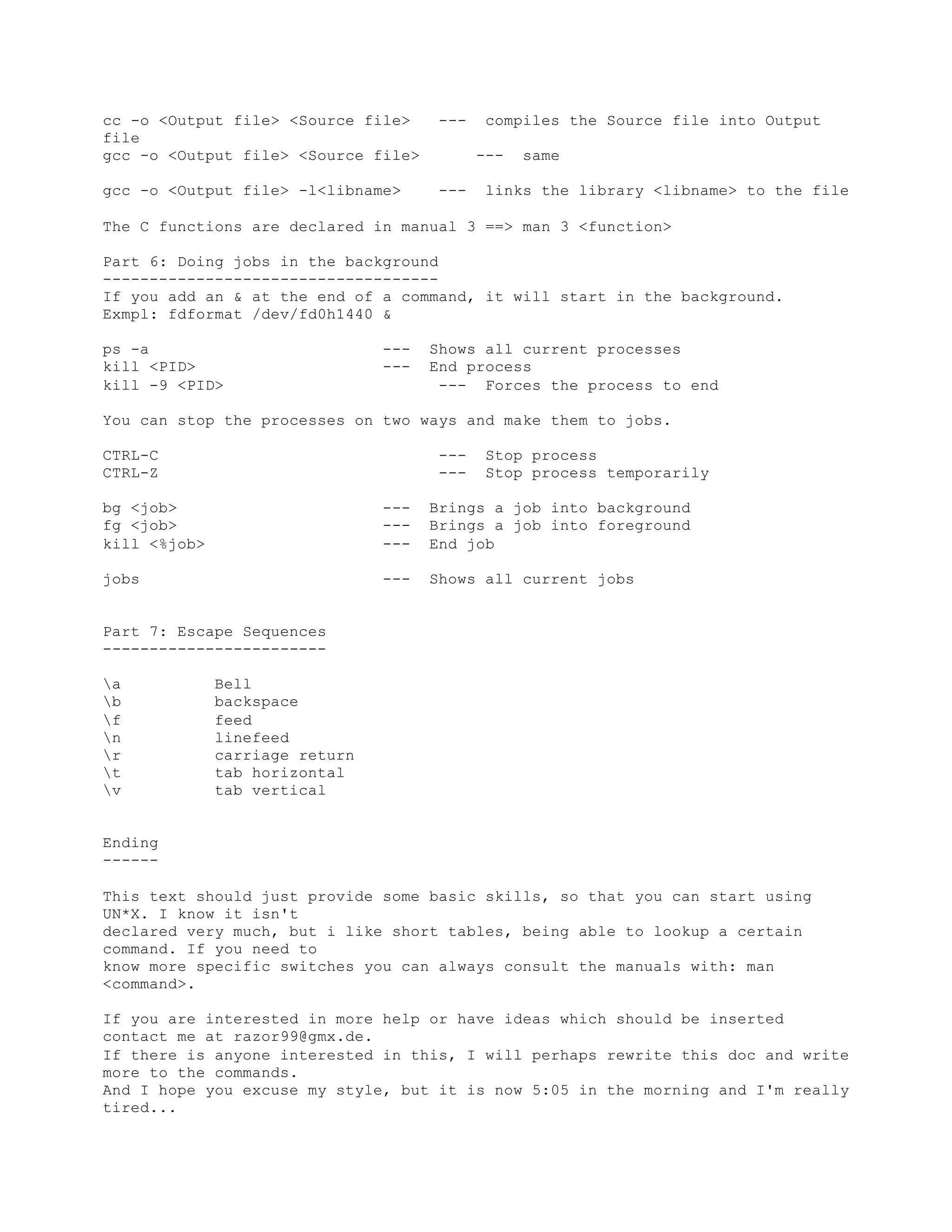 Unix Commands