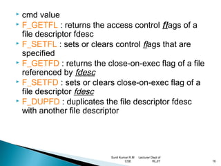 Unix file api’s | PPT