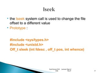 Unix file api’s | PPT