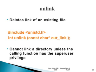 Unix file api’s | PPT