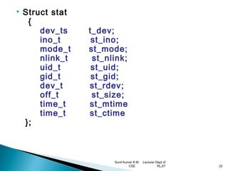 Unix file api’s | PPT