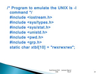 Unix file api’s | PPT