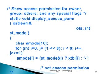Unix file api’s | PPT