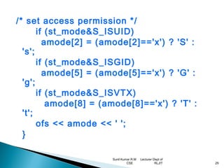 Unix file api’s | PPT