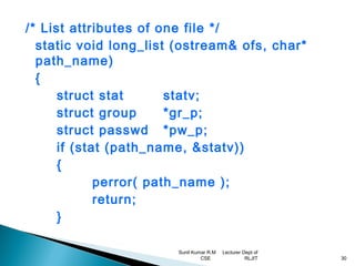 Unix file api’s | PPT