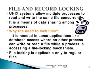 Unix file api’s | PPT