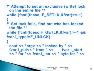 Unix file api’s | PPT
