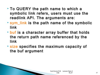 Unix file api’s | PPT